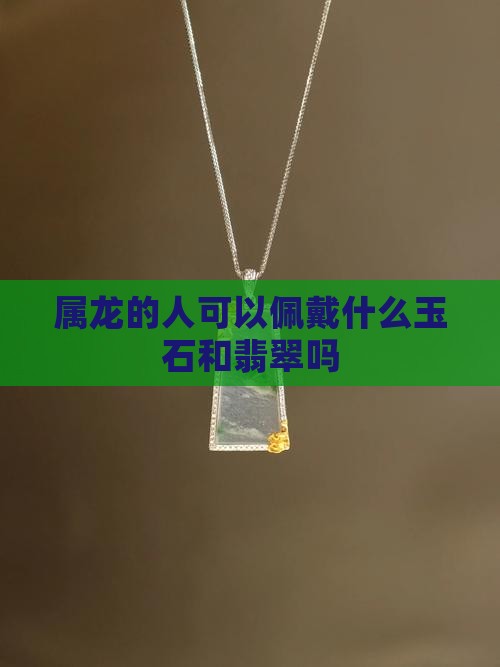 属龙的人可以佩戴青色玉石吗