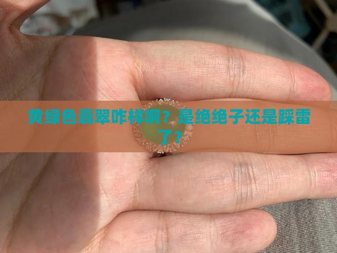 黄绿色翡翠好不好