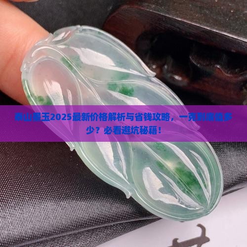 泰山墨玉一克多少钱
