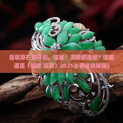 翡翠原始切面大部分绿