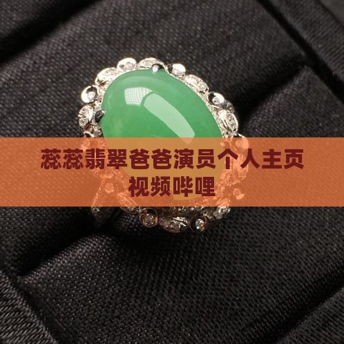 蕊蕊翡翠爸爸