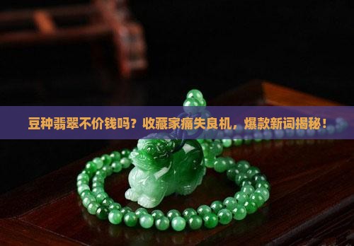 豆种翡翠不价钱吗
