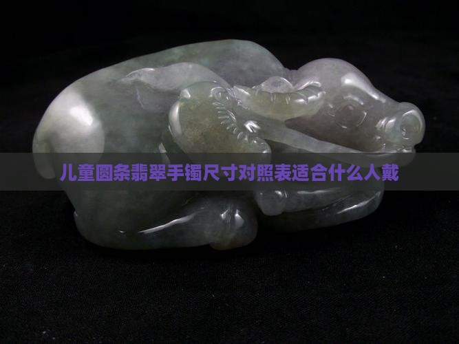 儿童圆条翡翠手镯