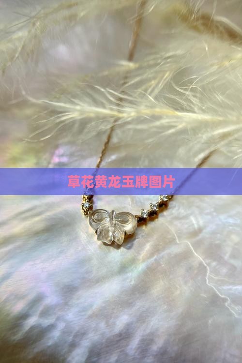 草花黄龙玉牌