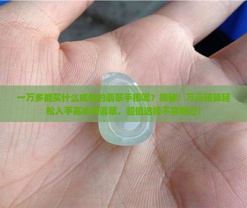 一万多能买什么成色的翡翠手镯呢