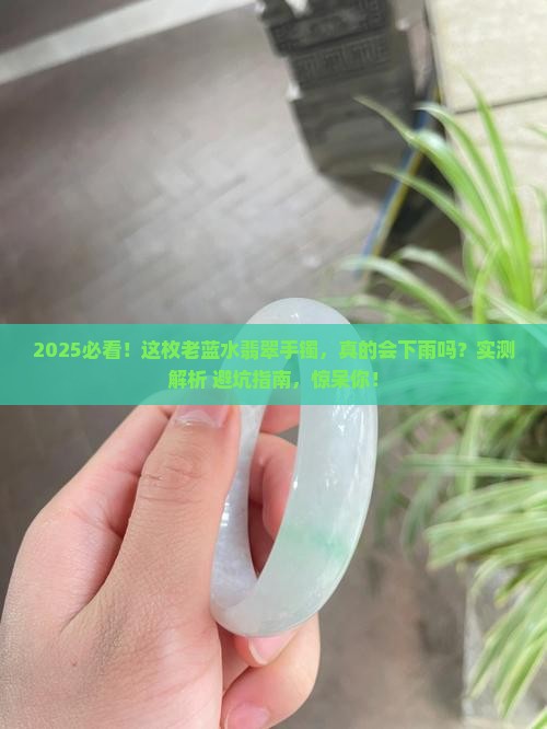 爆发雨高冰种老蓝水翡翠手镯