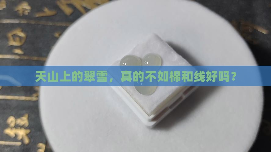 天山翠雪翠没有棉和线好嘛