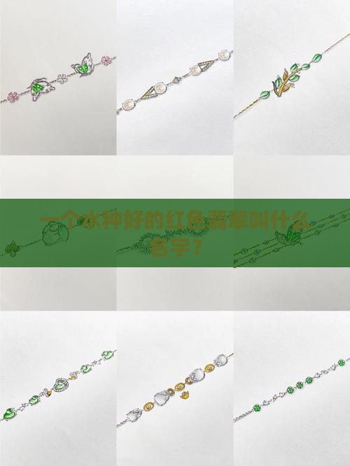 一个水种好的红色翡翠叫什么