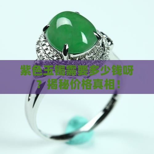 紫色玉镯需要多少钱呀