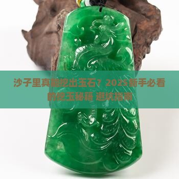 沙子里挖玉石好吗