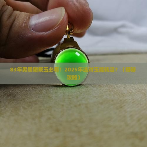 83年男属猪适合戴什么玉