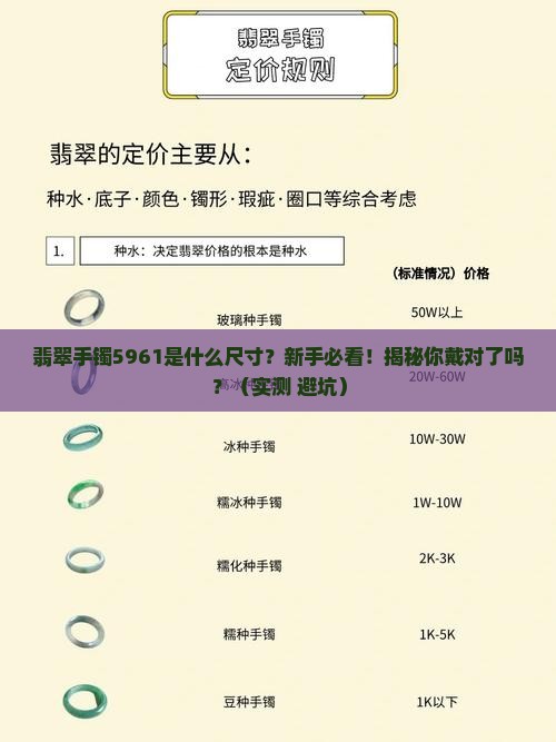 翡翠手镯5961是什么尺寸