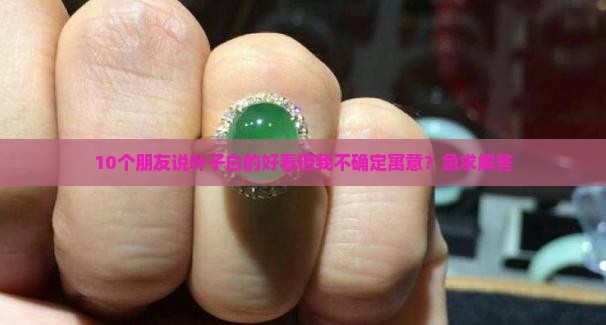 翡翠叶子是白色的寓意好吗