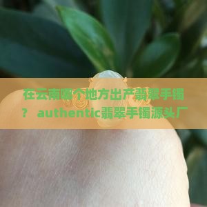 在云南哪个地方出产翡翠手镯