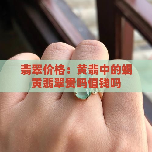 蝎黄翡翠贵吗值钱吗