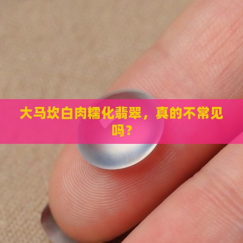 大马坎白肉糯化种翡翠常见么
