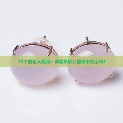 属猪的适合戴翡翠佛公吗