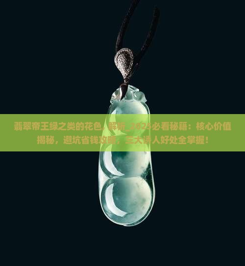 翡翠帝王绿之类的花色