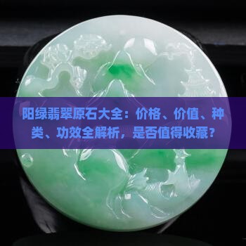 阳绿翡翠原石大全