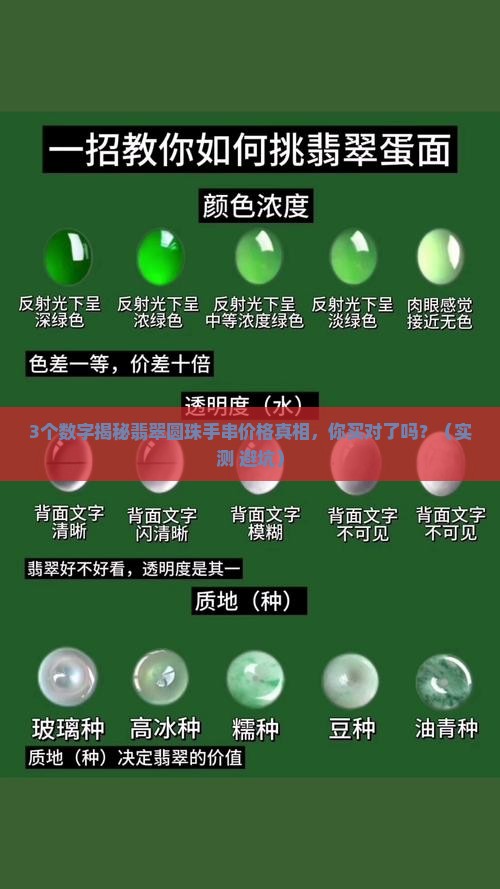 翡翠圆珠手串价格表