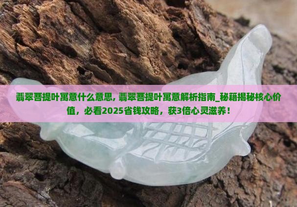 翡翠菩提叶寓意什么意思