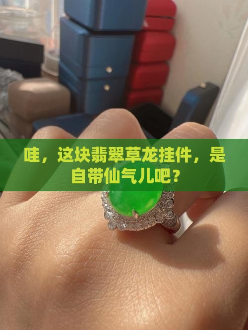 翡翠草龙挂件