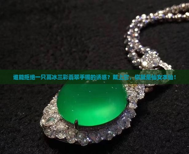 高冰三彩翡翠手镯