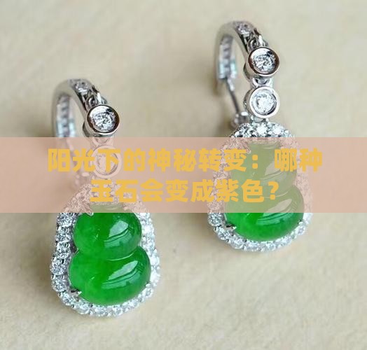 什么玉石的在阳光下会变紫色