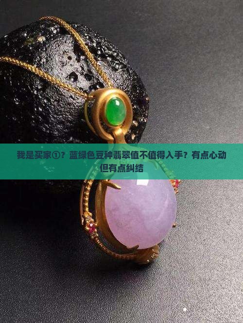 蓝绿色豆种翡翠