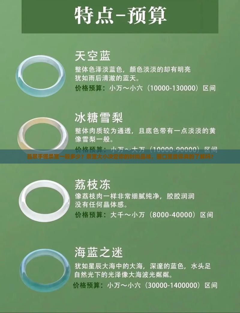 翡翠手镯条宽一般多少