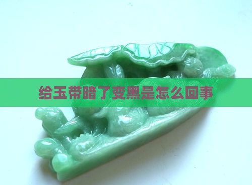 给玉带暗了