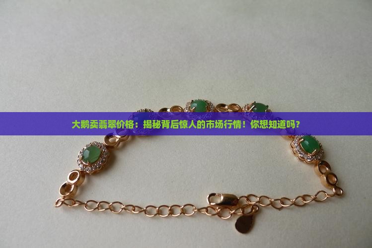大鹅卖翡翠价格