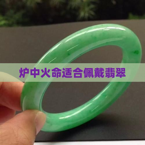 炉中火命适合佩戴翡翠