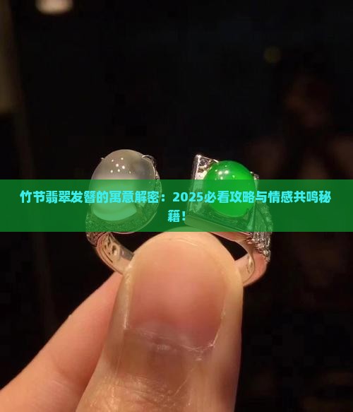 竹节翡翠发簪的寓意和象征意义