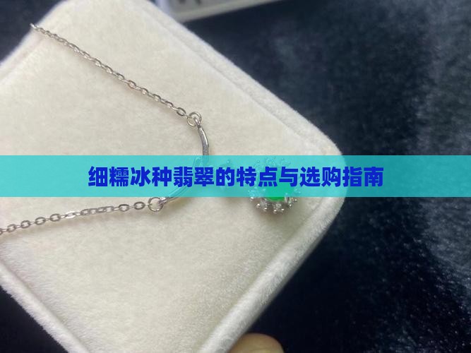 细糯冰种翡翠的特点与选购指南