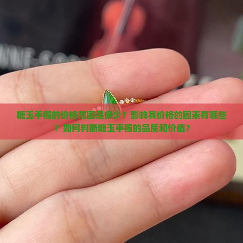 糖玉手镯一般多少钱