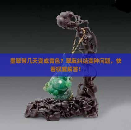 墨翠带几天变成青色