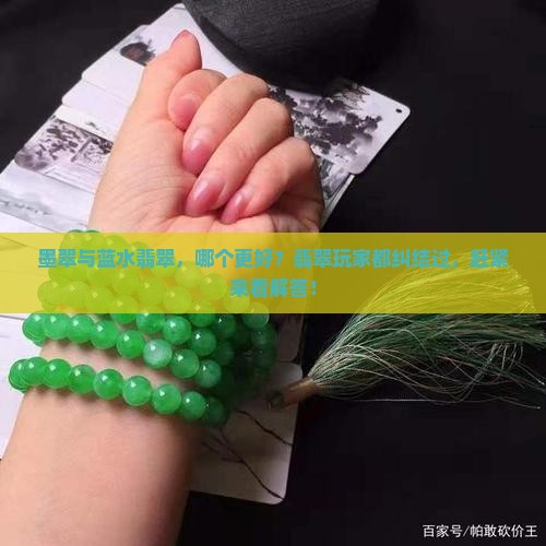 墨翠与蓝水翡翠
