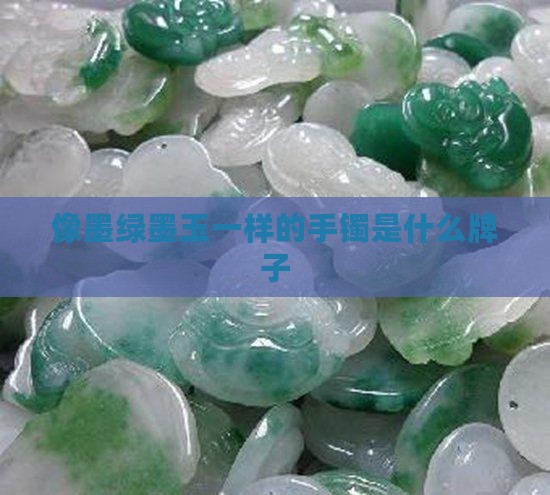 像绿色墨玉一样的手镯是什么牌子