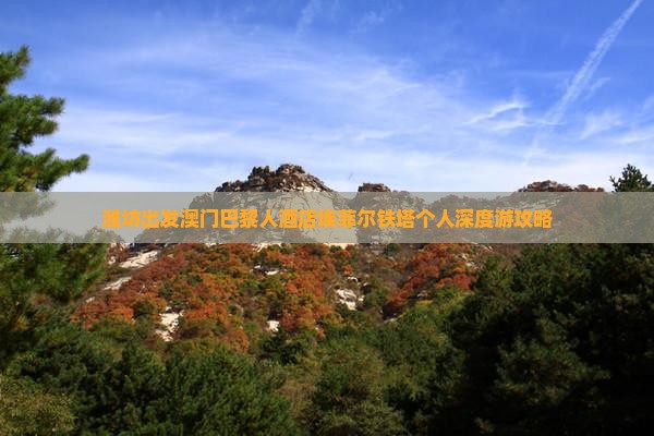 潍坊出发澳门巴黎人酒店埃菲尔铁塔个人深度游攻略