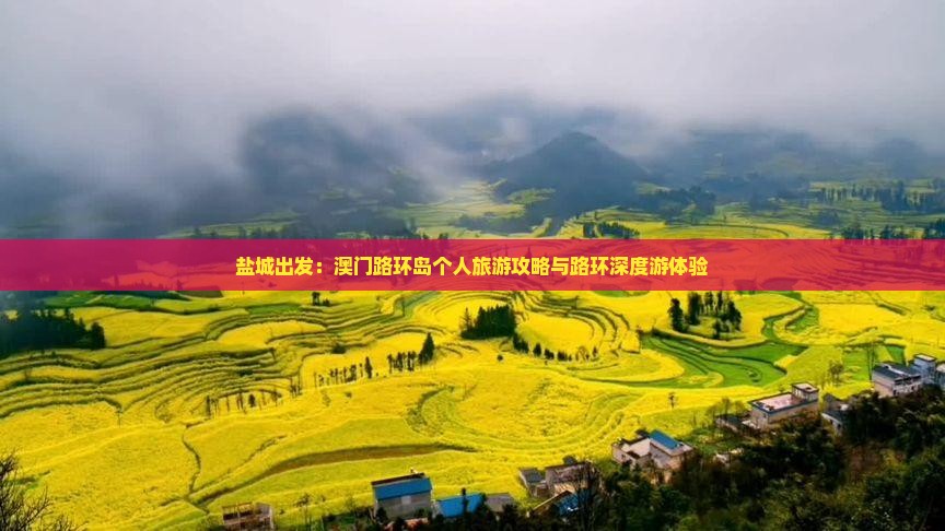 盐城出发：澳门路环岛个人旅游攻略与路环深度游体验