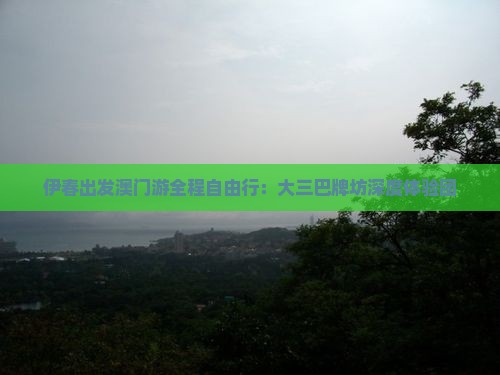伊春出发澳门游全程自由行：大三巴牌坊深度体验团