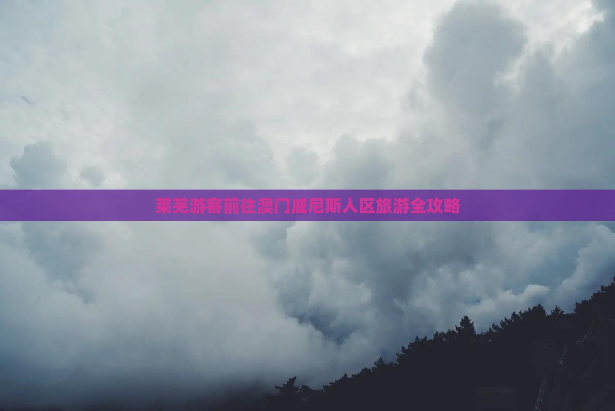 莱芜游客前往澳门威尼斯人区旅游全攻略