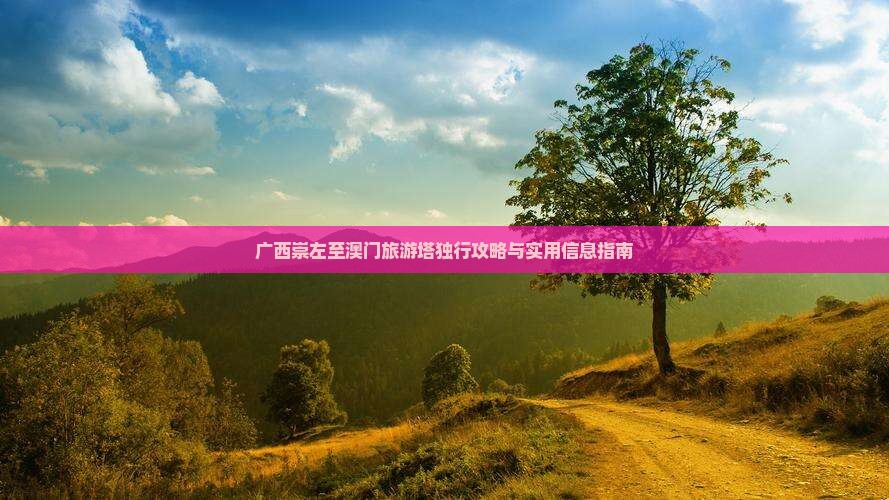 广西崇左至澳门旅游塔独行攻略与实用信息指南