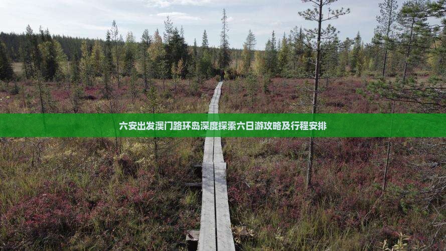 六安出发澳门路环岛深度探索六日游攻略及行程安排