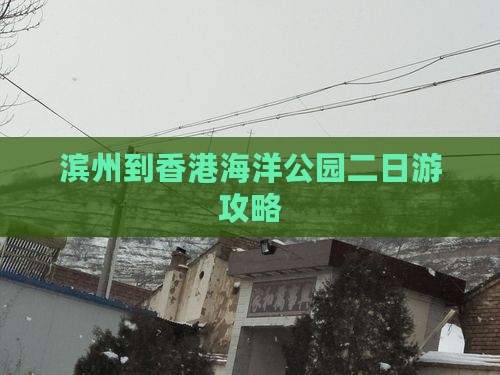 滨州到香港海洋公园二日游攻略