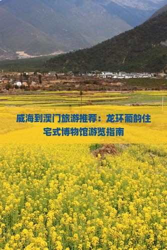 威海到澳门旅游推荐：龙环葡韵住宅式博物馆游览指南