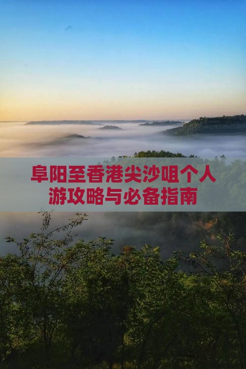 阜阳至香港尖沙咀个人游攻略与必备指南