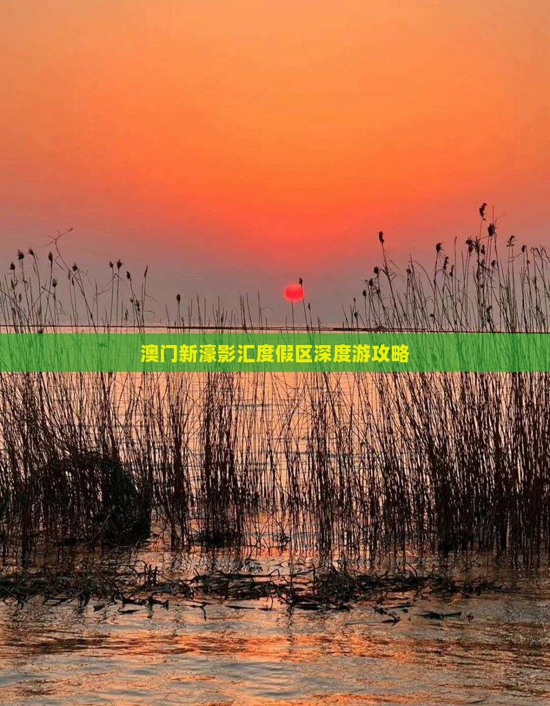 澳门新濠影汇度假区深度游攻略