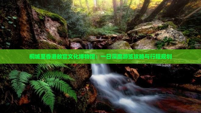 桐城至香港故宫文化博物馆：一日深度游览攻略与行程规划